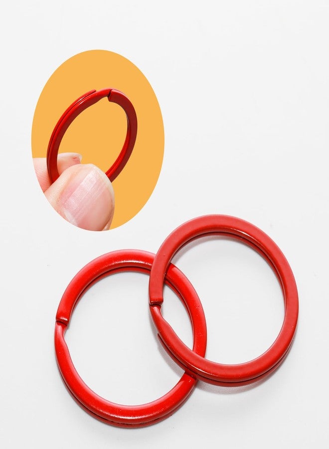 Pocoxll 10 Pcs Keychain Rings,Split Key Rings for Keys Organization and Decoration（Red） - Image 3